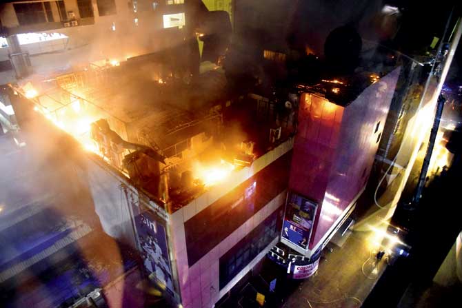 Activists questioned how Rahangdale gave a sequence of events during the blaze though he was on leave at the time