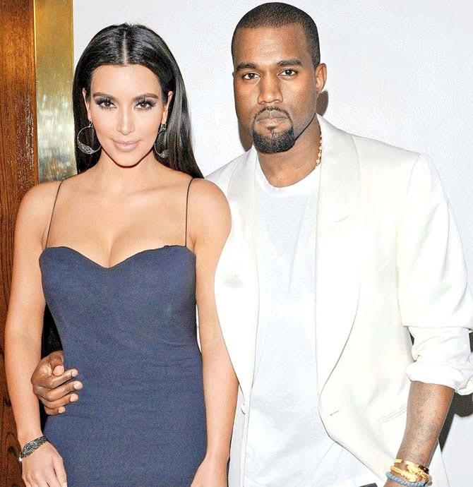 Kim Kardashian with husband Kanye West