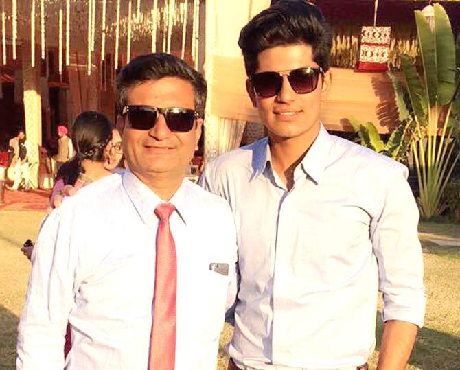 Shubman Gill with father Lakhwinder 