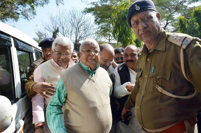 Lalu Prasad Yadav, Jagannath Mishra jailed for 5 years in fodder scam case