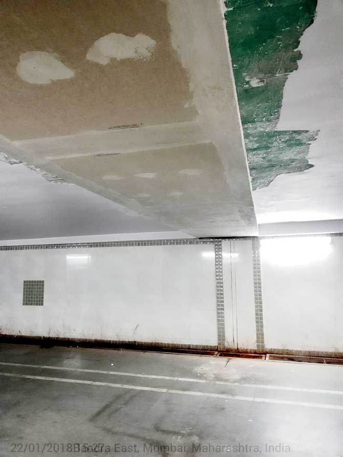 BMC has started fixing the roof where heavy leakage had led to portions falling down