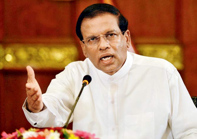 Maithripala Sirisena. Pic/ AFP