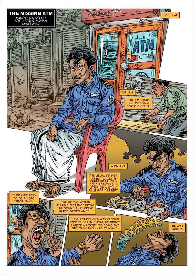 The comic strip with Hari Majestic from an anthology. ART/HARSHO MOHAN chattoraj