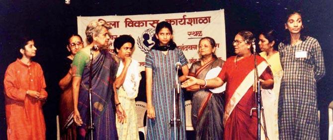 This writer acted in this street play named Mulgi Zhali Ho (A girl is born) which toured in and out of Maharashtra