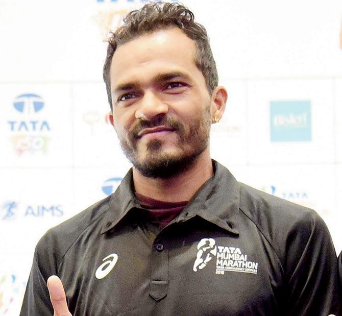 Nitendra Singh Rawat during a media interaction in the city on Saturday. Pic/Suresh Karkera