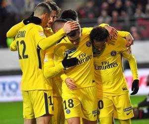Kylian Mbappe sent off as Paris St Germain reach League Cup final
