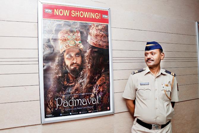 Constable Sudhakar Patil has watched the movie 11 times at a Chembur mall
