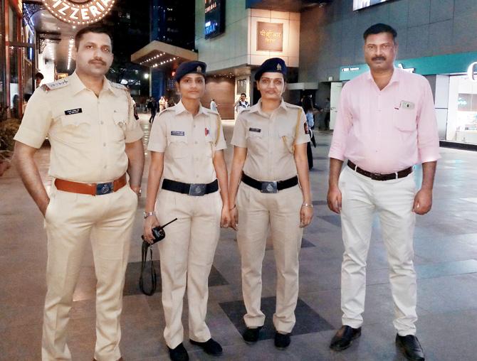 Police personnel at PVR Phoenix