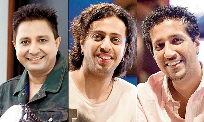 (From left) Sukhwinder Singh, Salim and Sulaiman Merchant