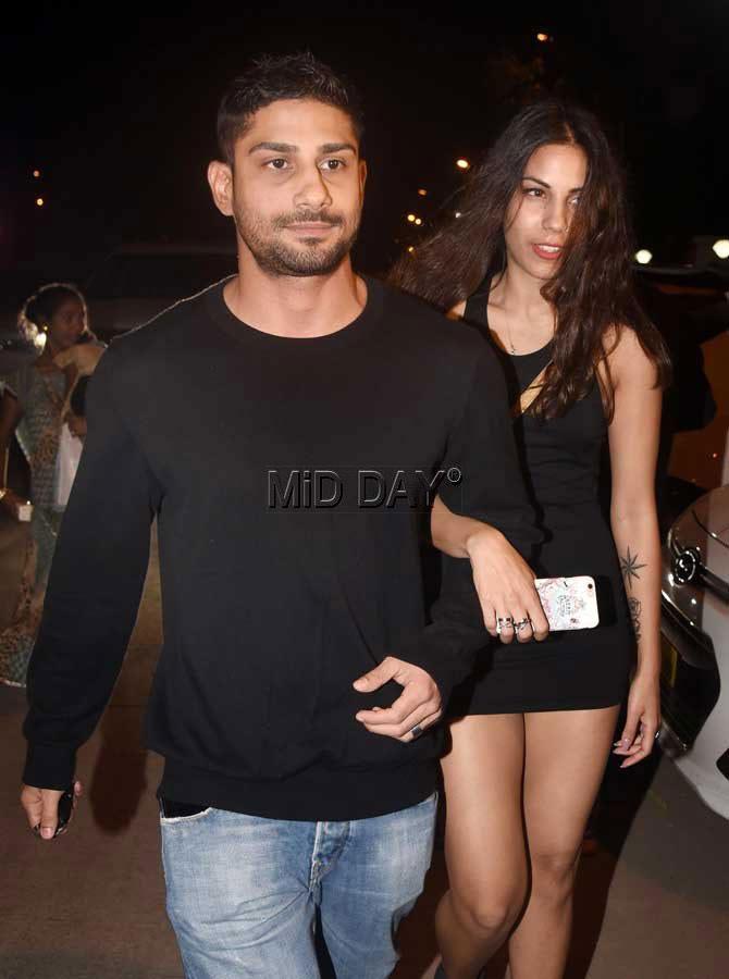 Prateik Babbar with Sanya Sagar
