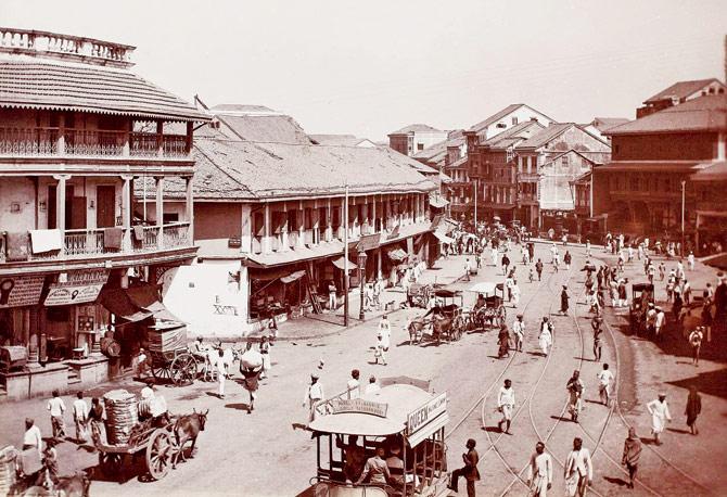 Bombay, Pydoni Bazaar, unknown, 19th century. Pics courtesy/The Sarmaya Collection