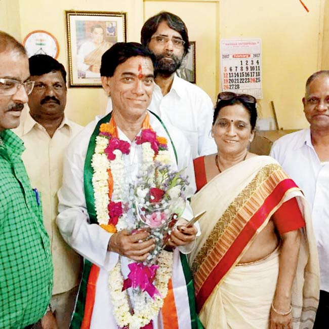 Former BMC engineer Rajendra Narwankar was a surprise winner of the BMC polls last year