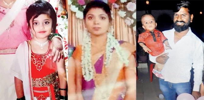 Sachin Kedari, wife Nilam and two kids, Sankruti and Saneedya, died in the mishap