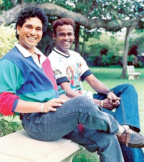 Sachin Tendulkar and Vinod Kambli