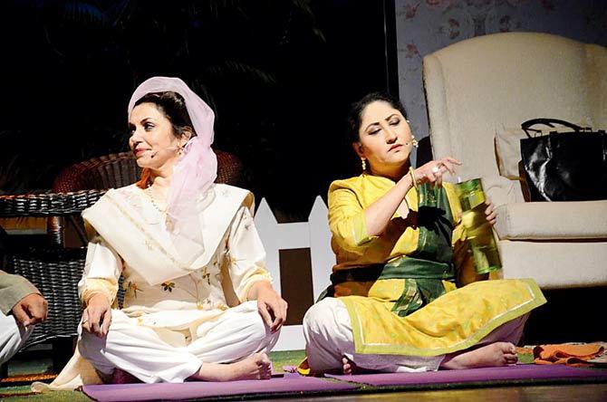 Lilette Dubey and Jayati Bhatia at a staging of the play