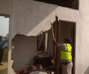 BMC demolishes illegal extensions at Shatrughan Sinha's house in Juhu