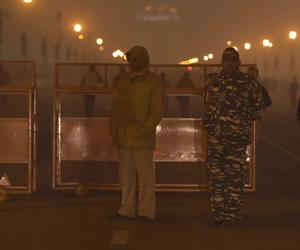 Army soldiers brace cold wave to rehearse for Republic Day parade
