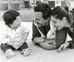 Taimur with Saif Ali Khan and Kareena Kapoor