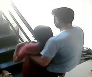 Shocking! Viral video shows son throwing off his mother from terrace in Rajkot