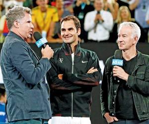 Ferrell asks Federer: Are you a vampire?