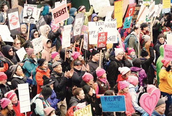 People participate in Women