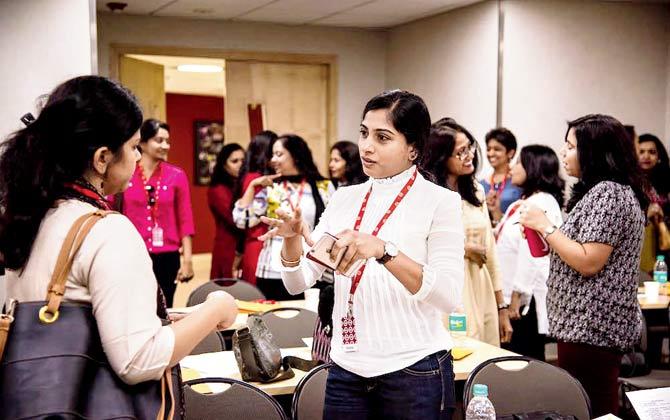 Participants at sessions organised by Women