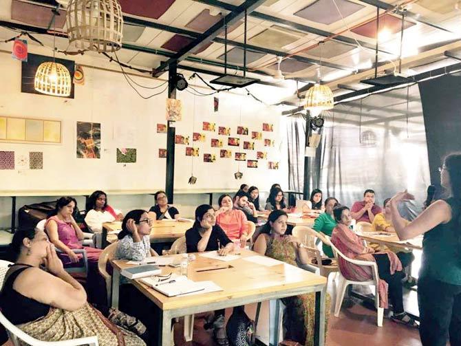 Participants at sessions organised by Women