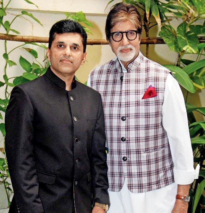 Anand Pandit and Amitabh Bachchan