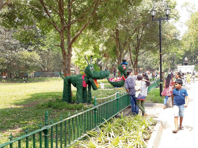 The botanical gardens in Byculla