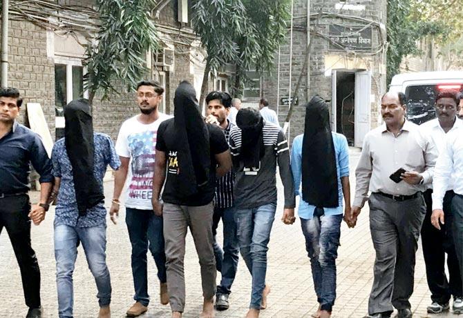 The accused were produced in court  and have been remanded in police custody till January 25