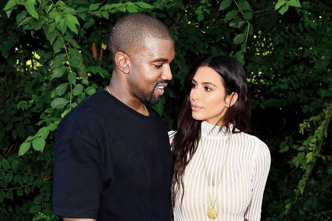 Kanye West and Kim Kardashian