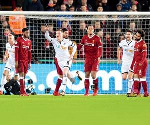 EPL: Swansea register shock 1-0 victory against Liverpool
