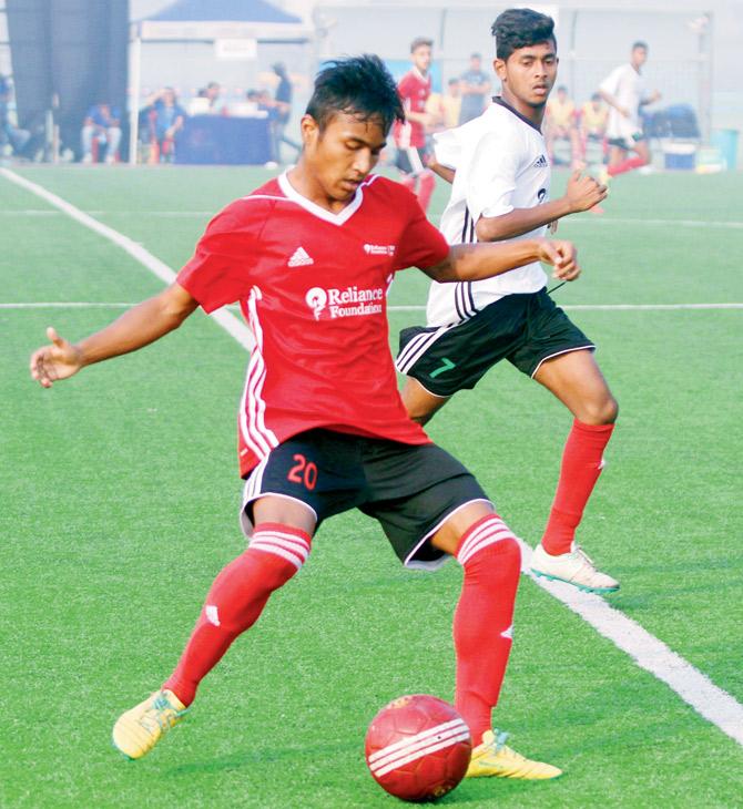 Action from the RFYS national football semis in Ghansoli
