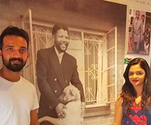 IND vs SA: Ajinkya Rahane and wife Radhika visit Nelson Mandela's home