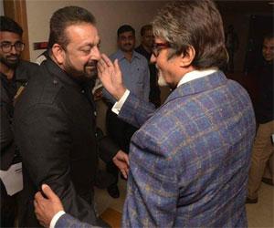Adorable! Sanjay Dutt's fan-boy moment with Amitabh Bachchan
