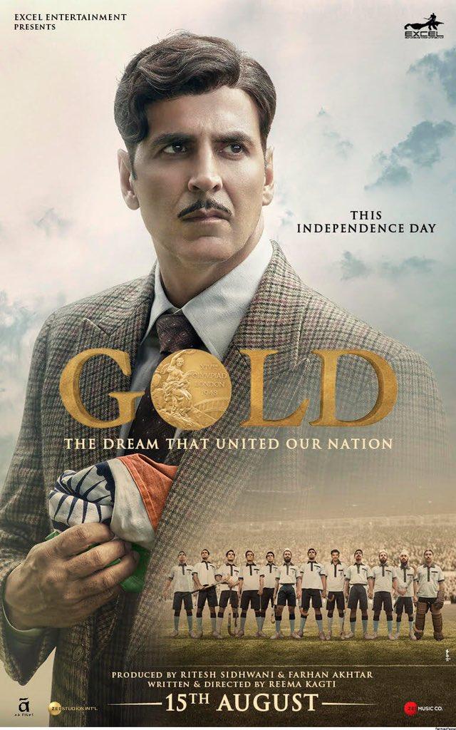 Gold: The sports drama - Gold - starring Akshay Kumar released on 2018's Independence Day, marking 70 years of Free India's first Gold medal at the 1948 Olympics. India won its first Gold medal as an independent nation at the Olympics on August 12, 1948. Celebrating this historic occasion, Gold was a biopic of sorts based on the team's struggles and their lives.