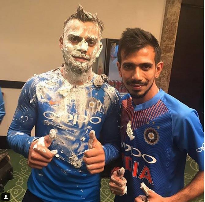 Yuzvendra Chahal shared a picture on Virat Kohli's birthday captioned as Happy bday Virat bhai. You have been a huge inspiration to me and millions around. Wish you good health and many more tons. The hairstyle looks killer though #happybdayviratkohli