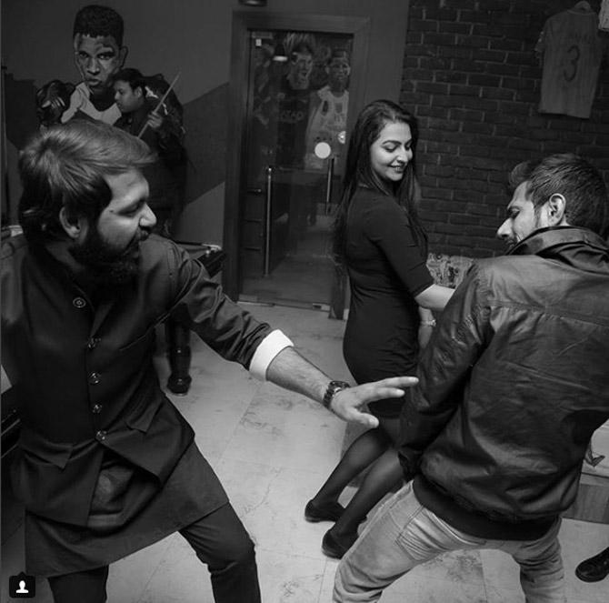 Yuzvendra Chahal in full flow dancing at a party! It looks like he definitely knows how to party