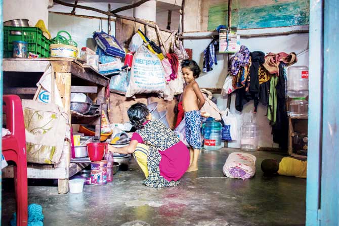 The home of Yusuf, a community representative, who came to Chennai in 2012 from Myanmar