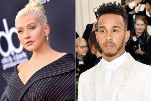 Lewis Hamilton makes his singing debut with Christina Aguilera's latest album