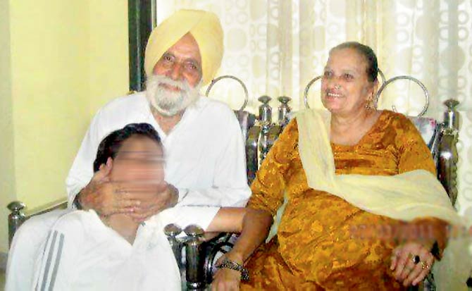 Sarjit Singh with wife Anup Kaur