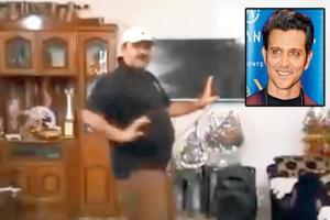 Dancing Uncle is back as he grooves to Hrithik Roshan's hit number