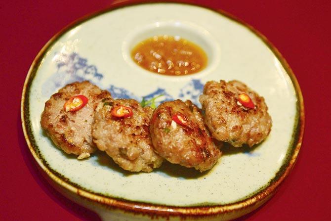  Lemongrass pork cake. Pics/ Bipin Kokate