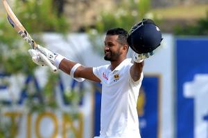 Dimuth Karunaratne ton lifts Sri Lanka to 287 on tough day one