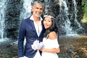 White wedding! Milind Soman and Ankita exchange vows again in Spain