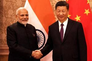 Prime Minister Narendra Modi meets Chinese President Xi Jinping