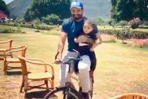 Irfan Pathan relives his childhood days with his son Imran