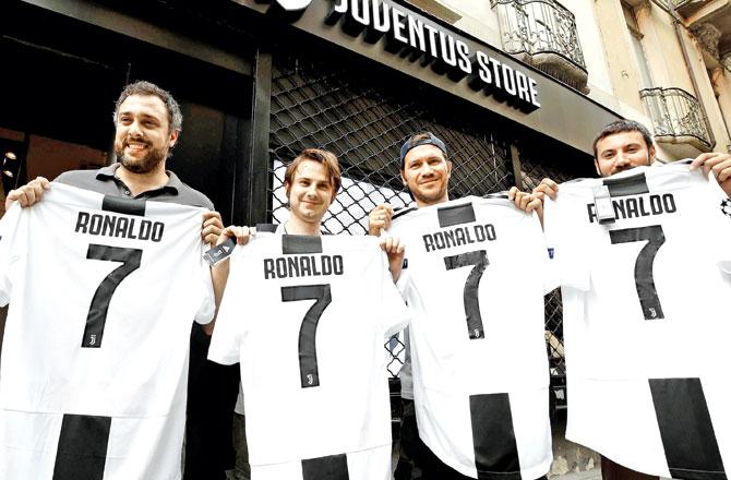 Juventus fans with their club