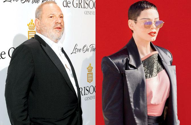 In her memoir, actress Rose McGowan accused Hollywood producer Harvey Weinstein of raping her