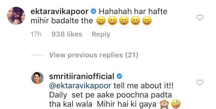 Smriti Irani and Ekta Kapoor